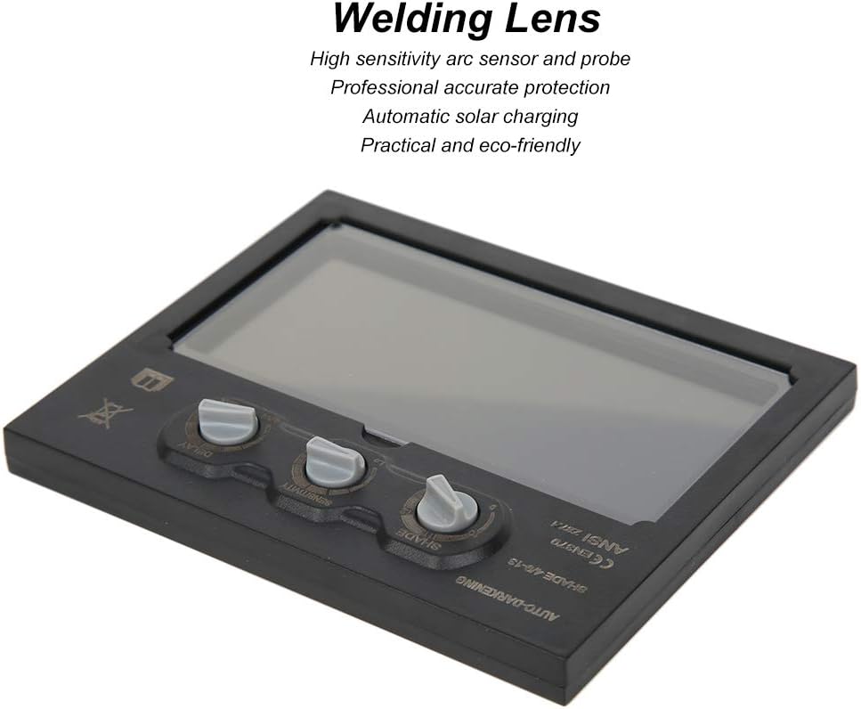 Solar Auto Darkening Lens, LCD Small Dimming Plate Welding Lens Welding Helmet Replacement Lens, LCD Welding Replacement Lens