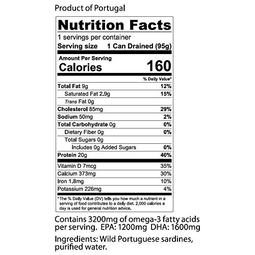  Vital Choice Wild Sardines in Water No Added Salt Or Oil for Nutritionconscious Health Lovers on the Go
| Vital Choice 