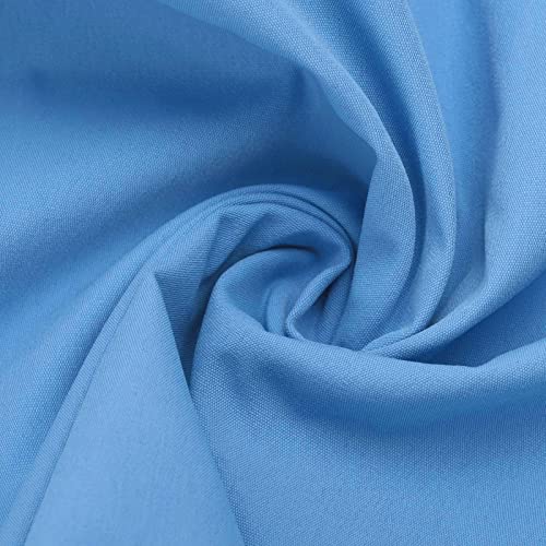 MYNKYLL Blusa masculina lisa de manga curta, gola V, bolso com manga e manga para trabalhadores, Azu