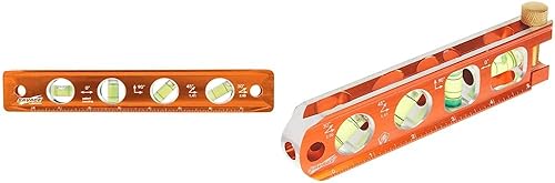 Swanson TL043M - Nivel de torpedo magnético Savage de 9 pulgadas & Co TL041M Nivel de torpedo magnético salvaje de 6 pulgadas con abrazadera de tubo