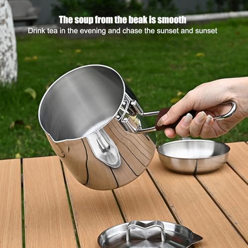 Poêle de camping avec couvercle amovible et structure portable compacte - 2