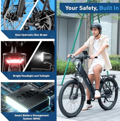 Hiboy EX9 750W Adult Electric Bike, Torque Sensor, 28 MPH, 62-Mile Range image 7