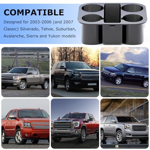 Portavasos para Chevrolet GMC Silverado Tahoe Suburban Yukon 2003-2007 miniatura 2