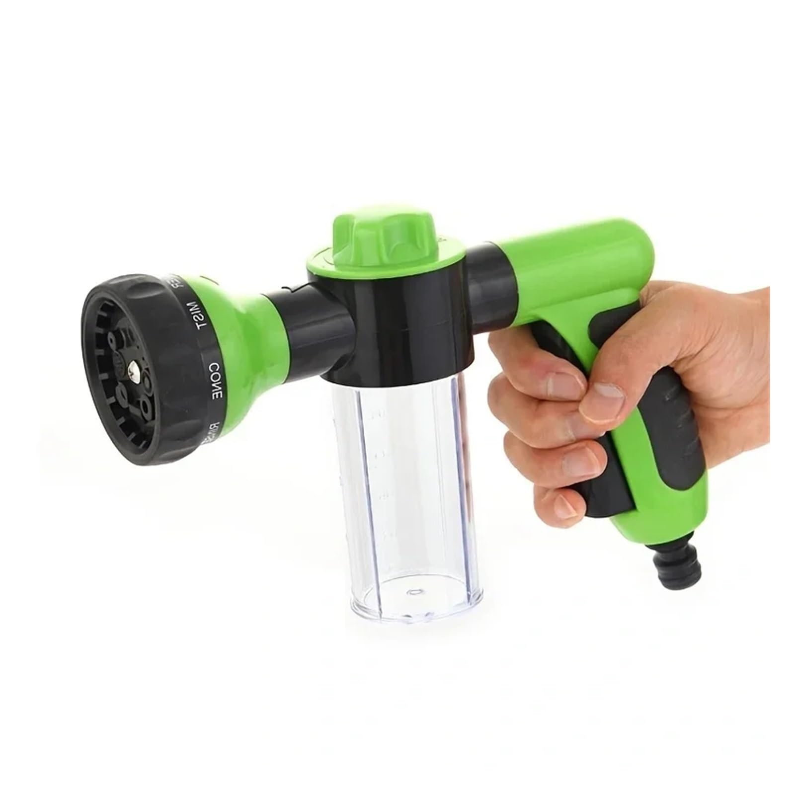 Pistolet d'arrosage avec embout multi-jets, Savon multicolore 0-3.5oz de serrure déclencheur rotation du modèle 8 l'eau 360 for la maison voiture jardin(B)