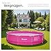 tectake® Swimming Pool, Aufstellpool Komplettset groß, Swimmingpool rund, Leichter Auf- und Abbau, Schwimmpool für Garten, Planschbecken groß Ø 360 x 76 cm - pink