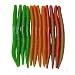 LAIBOREC Senko Bait, 12PCS Esche da pesca in plastica morbida, 5,71 pollici Worms Bass Fishing Lure Kit Esche in stick di gomma con sale per Wacky Rig Acqua dolce e salata
