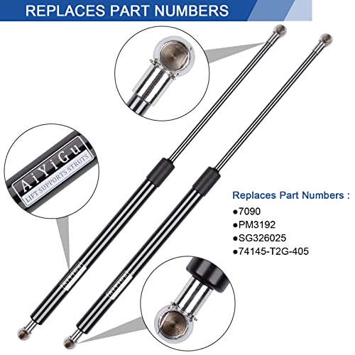 AiYiGu Front Hood Struts Shocks Lift Supports Gas Springs 7090 Compatible with Honda Accord 2013 2014 2015 2016 2017, Replacement SG326025, Pack of 2