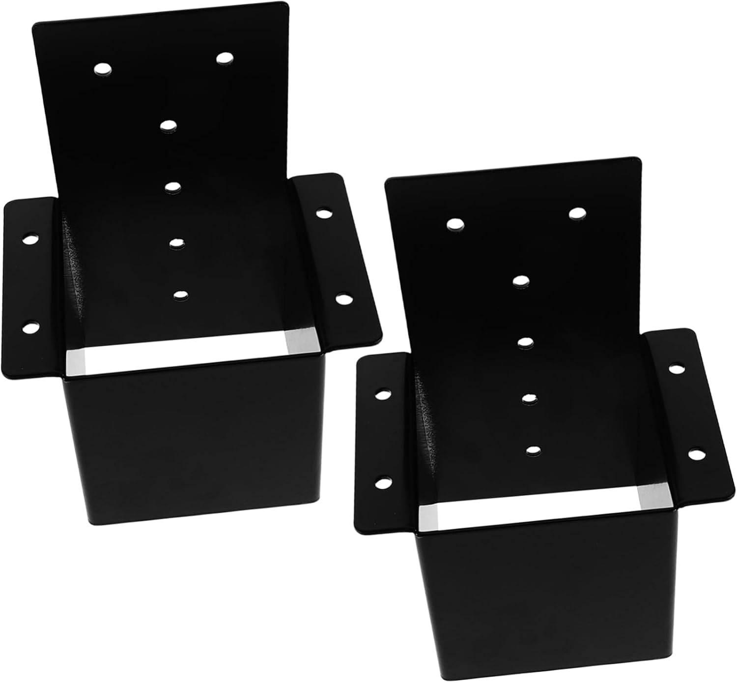 Kisangel 2 piezas de soportes metálicos para pérgola, conectores de vigas para barandillas de terraza, soporte para postes de cenador y patio, instalación fácil y estabilidad miniatura 1