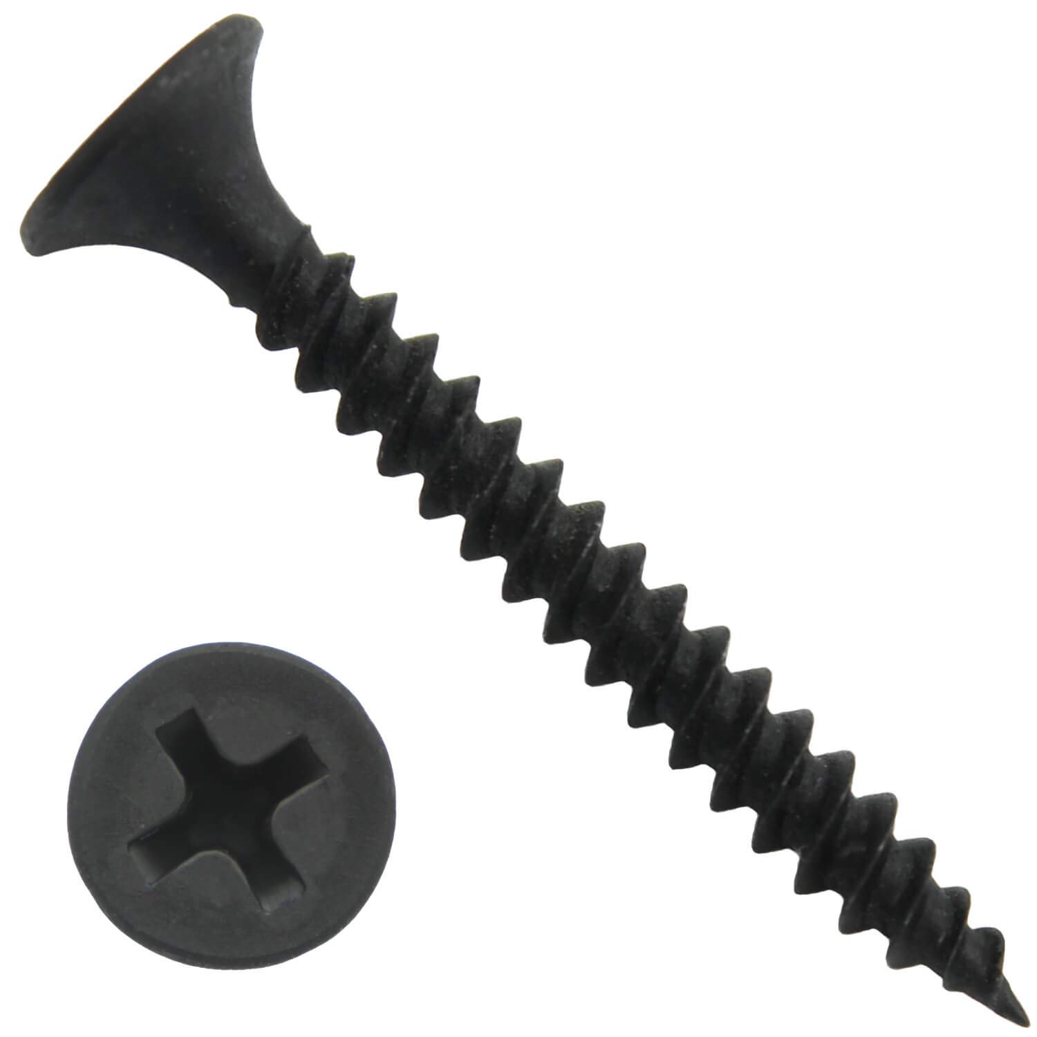 Gray Phosphate Drywall Screws: #6 x 1-1/4" FINE Thread Drywall, Gypsum Board, Sheetrock, Plasterboard Screws. Use for Low Cost, All Purpose Wood Screws (28 POUNDS 8000 Approx. Screw Count)