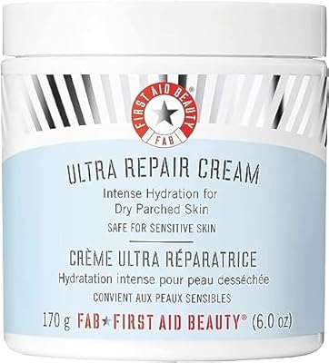 First Aid Beauty Ultra Repair Cream, Crema Hidratante Intensa Facial y Corporal Mujer de Rápida Absorción para Pieles Secas y Sensibles, 170 gr | Ya disponible en tu tienda friki favorita! En mundofriki.es!