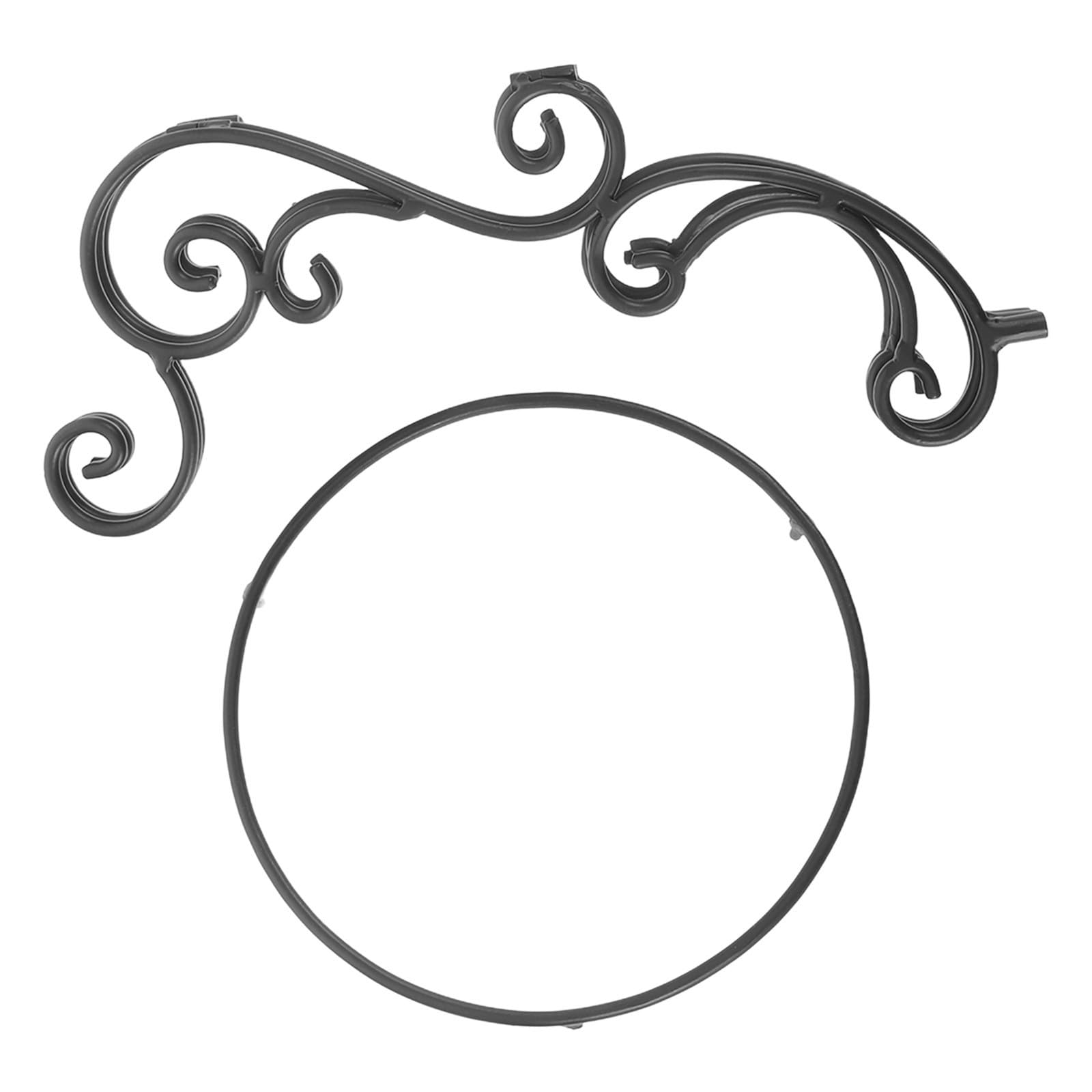 Sphère artistique en fer forgé noir Homoyoyo, support haut de gamme pour pot