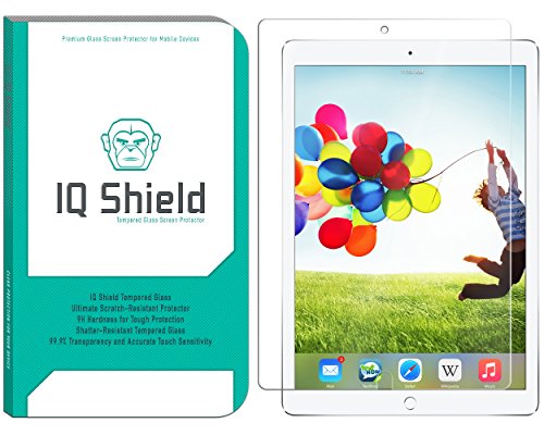 IQShield Glass Screen Protector Compatible with Apple iPad Pro 10.5 (2017)(Compatible with Apple Pencil) Clear Tempered Ballistic Glass HD and Transparent Shatter-Proof Shield, 99% Touch Accuracy