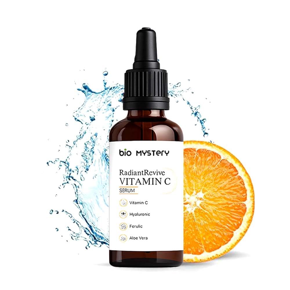 Vitamin C Face Serum with Hyaluronic, Ferulic, Aloe Vera & Vitamin E – Daily Use Lightweight Serum – Clean Formulation for All Skin Types – Fast Absorbing & Non-Greasy – 33 ml / 1.11 Oz - Image 5