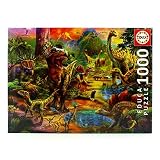 Educa - Puzzle 1000 Teile für Erwachsene | Land der Dinosaurier, 1000 Teile Puzzle für Erwachsene und Kinder ab 14 Jahren, Dinos (17655)