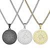 HCMA Punk Men's The Seal of The Seven Archangels Necklaces Male Stainless Steel Male Pendant Necklaces Amulet Jewelry Gift #1