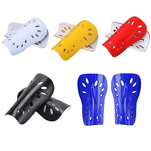 TXIN 5 Pairs Ergonomic Shin Guards Soccer Youth Kids Soccer Shin Pad Protective Gear for Kid Children Teenager Boy Girl
