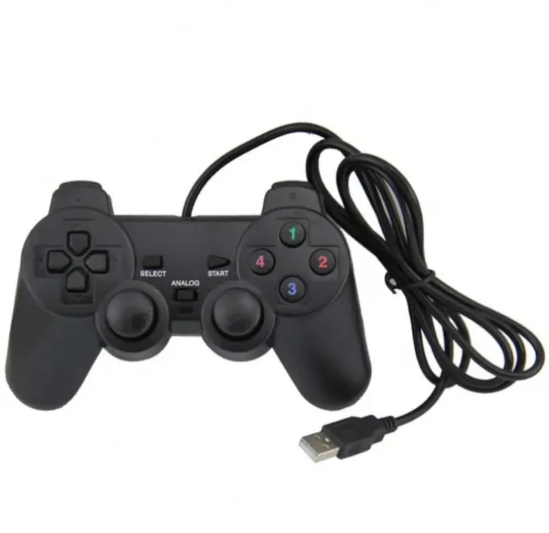 MARKIF VIBRATION GAMING JOYPAD CONTROLLER FOR PC/LAPTOP (BLACK) USB Gamepad. 4