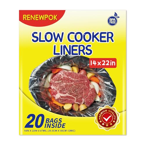 Slow Cooker Liners,6-10 Quart Cooking Bags Extra Large Size 14