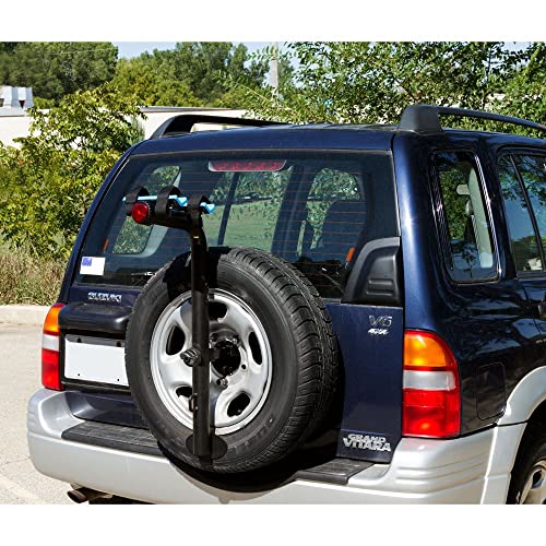 Apex Legends Rage Powersports Bc-8407-2 Blue Devil 2-Bike Spare Tire Mounted Bicycle Carrier Rack #TOP5