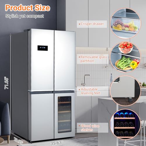 Garveehome S0ERFYBOPQ_VTZOWL55FLG1LVAA6 21 Cu.Ft French Door Refrigerator thumb #3