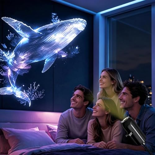 Ruhemeister Pro Projecteur d'étoiles HD Plug and Play, rotatif à 360 °, USB, projecteur de galaxie et de lune, projecteur d'étoiles de planétarium for se détendre, méditer, chambre à coucher(Ocean) – vue 3