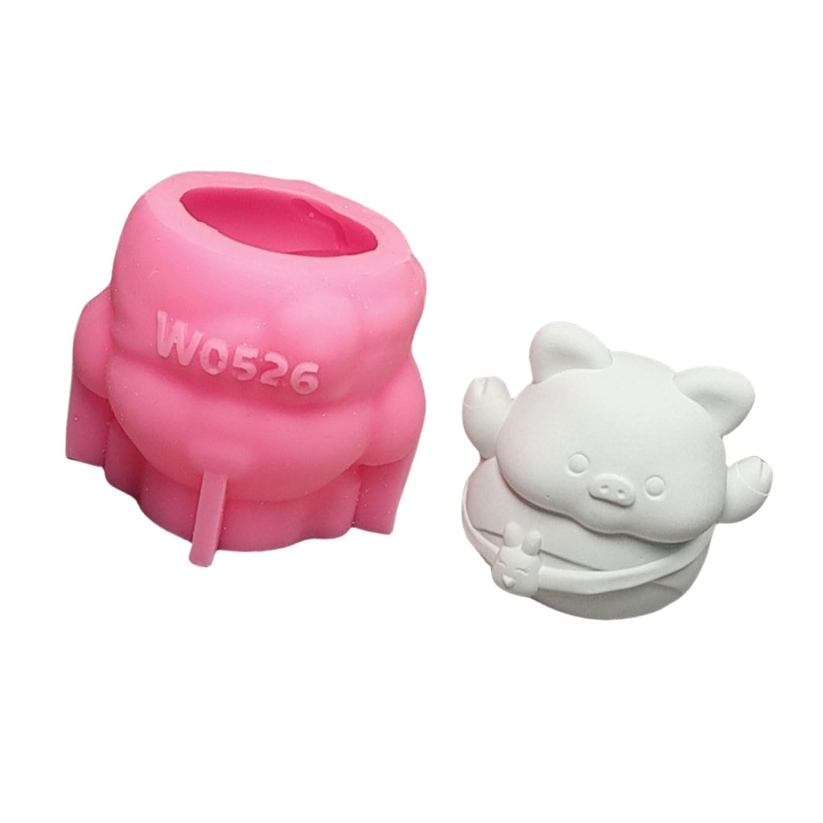 Tsophreniq 3D Piglets Silicone Lovely Animal Molds Castings Plasters Ornament Making Lovely Pigs