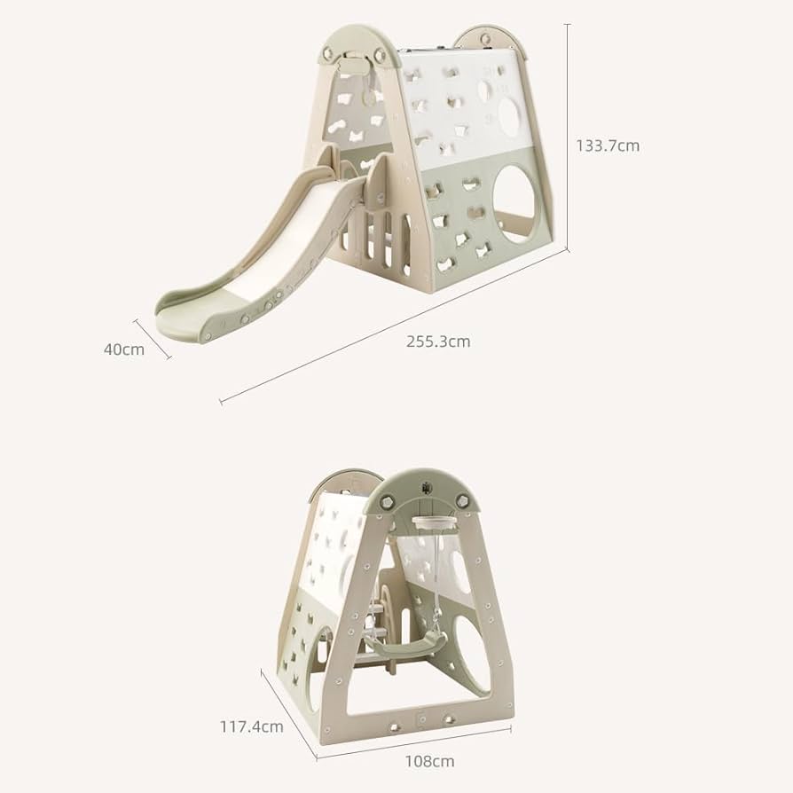 Amazon.co.jp: ジャングルジム 滑り台 ブランコ付き 室内用多機能遊具