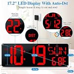 Large Digital Wall Clock with Remote product photo