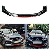 JMTBNO Front Bumper Lip Splitter,Car Front Lip Spoiler Body Kit Compatible with Honda Civic Chevy Camaro VW Golf Infiniti G37 Mitsubishi Lancer Mercedes Benz