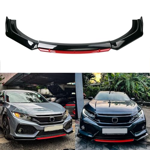JMTBNO Front Bumper Lip Splitter,Car Front Lip Spoiler Body Kit Compatible with Honda Civic Chevy Camaro VW Golf Infiniti G37 Mitsubishi Lancer Mercedes Benz