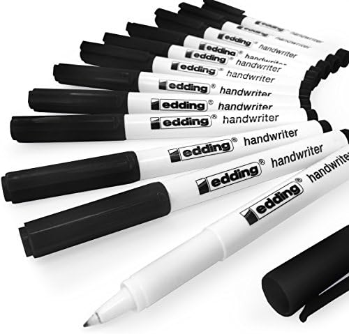 Edding Handwriter Handwriting Pen  Black Ink  0.6mm - Pack of 12