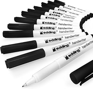 Edding Handwriter Handwriting Pen  Black Ink  0.6mm - Pack of 12