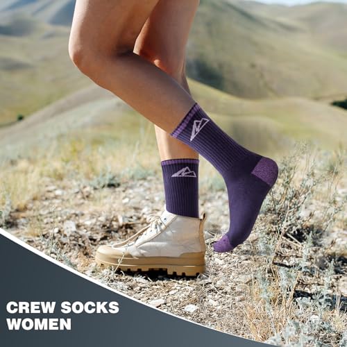 Effeet Calcetines Senderismo Mujer 39-42 35-38, 3 Pares Calcetines Deporte Algodón Antiampollas Antisudor Transpirables, Ideales Para Running, Tenis y Trekking - imagen 2