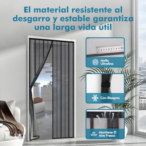Instalación de la cortina magnética