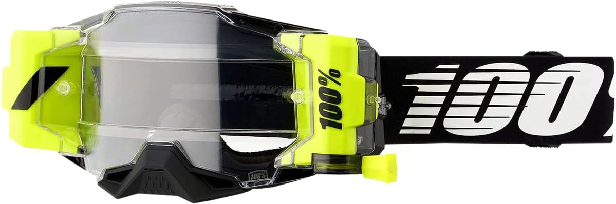 100% Armega Forecast Goggles OSFM Red/Yellow/Clear Lens