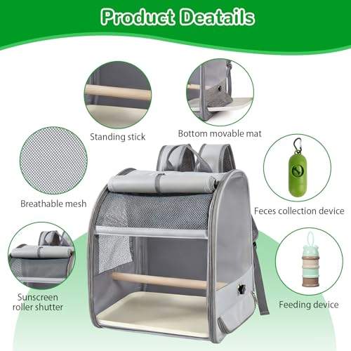 Vogel-Tragerucksack-Transportbehalter-fur-Vogel-mit-Futterspender-KOT-AufnehmerVogel-Reisekafig-Tragbarer-Haustier-Kafig-aus-Atmungsaktivem-Mesh-fur-Kleine-wie-Sittiche-Wellensittiche | Dealmeister.io Alt tag für bilder post titel
