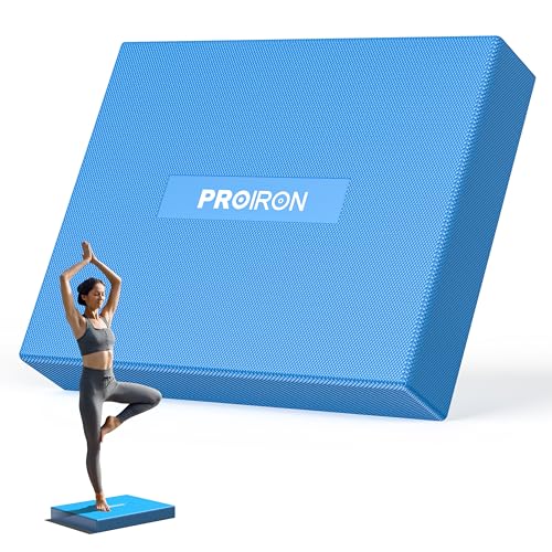 PROIRON Cojin de Equilibrio,Superior PU Estera de Equilibrio,5.5cm Espesor,Colchoneta de Espuma,Colchoneta de Entrenamiento,Utilizada para Entrenar el Equilibrio y la Coordinación del Cuerpo-NOT TPE!