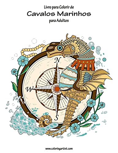 Livro para Colorir de Cavalos Marinhos para Adultos 1 (Portuguese Edition)