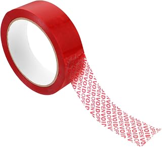Housoutil 6 Piezas Cinta De Seguridad Roja Para Paquetes Cinta Protectora Adhesiva Para Envíos Postales Previene Manipulaciones y Robos Resistente