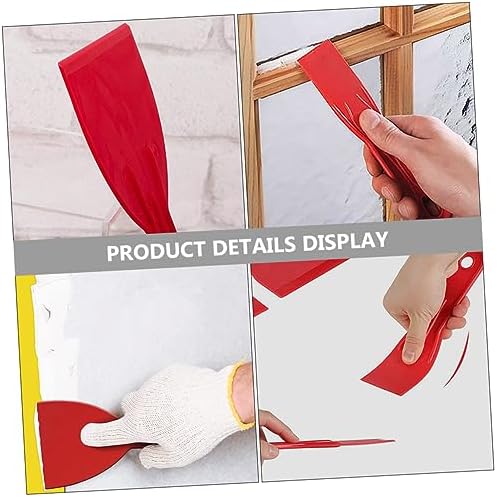 NUOBESTY 2 set plastik temizleme spatulası, çok fonksiyonlu yassı kazıyıcı, macun spatulası, ev ürünü, boya, yapışkan maddeler ve duvar kağıtları için - Görsel 3