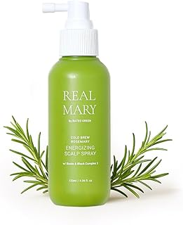 RATED GREEN REAL MARY Energizing Biotin Hair Growth Spray for Thinning Hair and Scalp for Men & Women - Rosemary and Ginger Scalp Spray | 4.06 fl oz