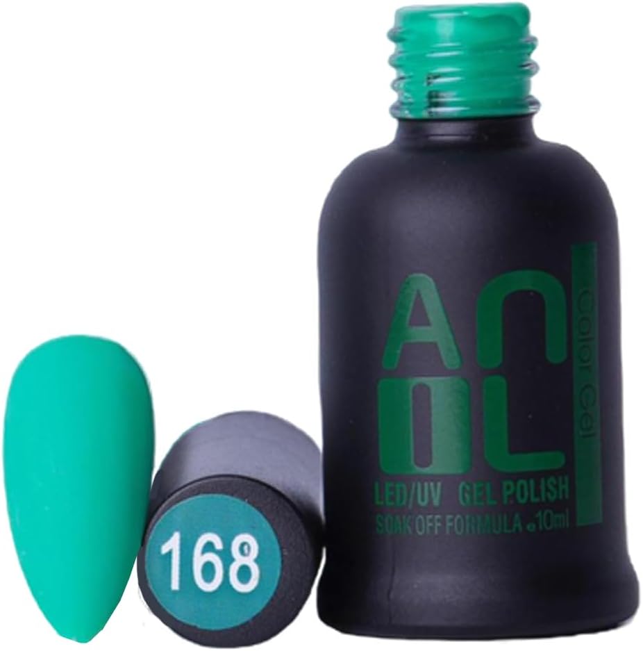 Anil Professional Cosmetics Kalıcı Oje Yeşil Renk 10ml | Dayanıklı Kolay Uygulanan Trend Renkler | Hızlı Kuruma, Parlaklık (Yeşil - 168)