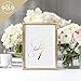 Bliss Collections Table Numbers, Gold Foil, Double-Sided Cards Plus Head Table Card for Your Wedding, Reception, Anniversary, Birthday Party or Celebration, 4