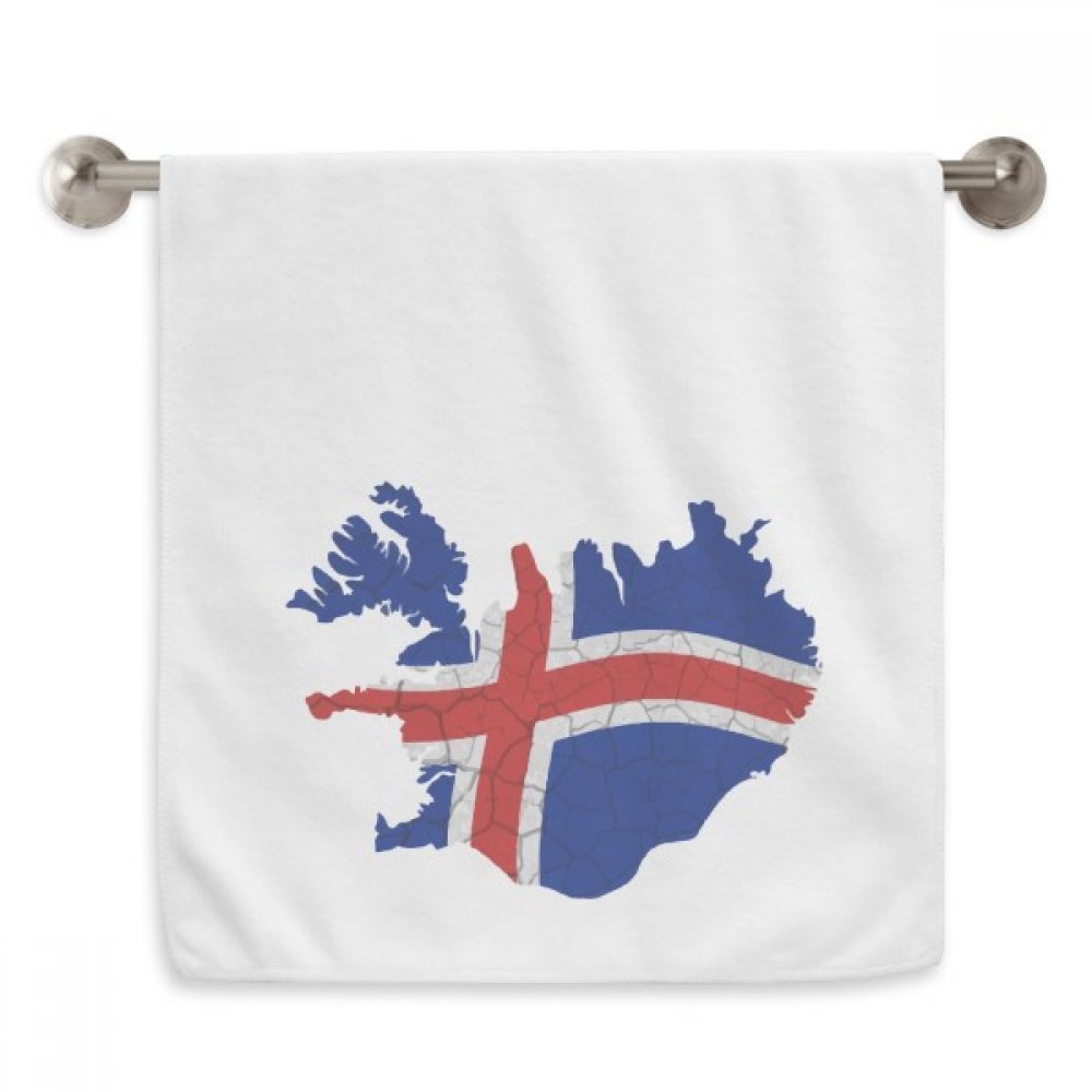 Serviette Islande pour peau sensible débarbouillette blanche douce motif diadème