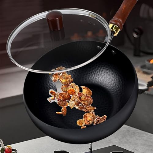 Wok en fer traditionnel de camping et maison pour cuisiner en extérieur - 4