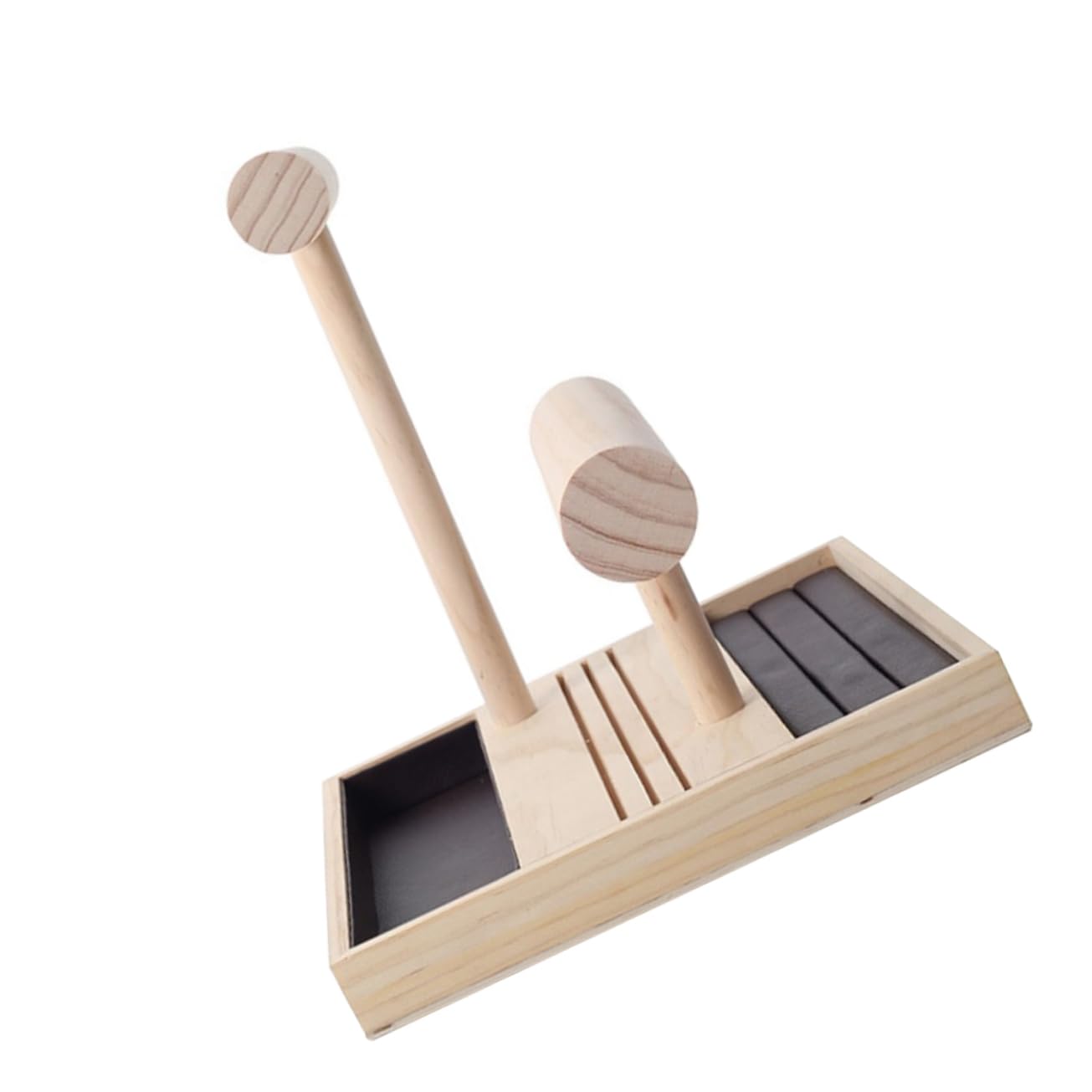 Organisateur de bois durable et stable pour rangement bijoux de femme