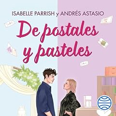 Diseño de la portada del título De postales y pasteles
