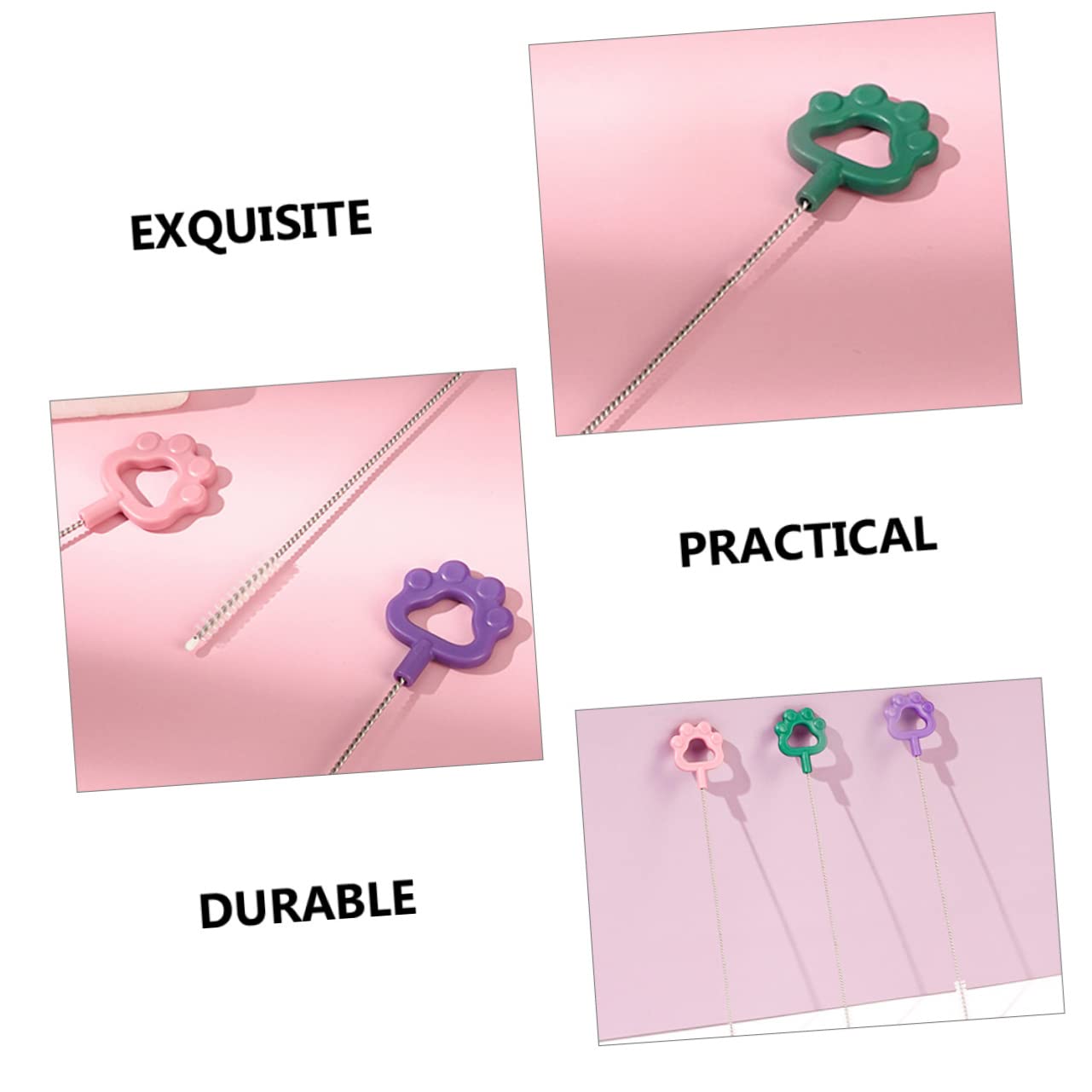 SHERCHPRY 3 Series Limpiadores para Biberones De Flexible Y Resistente para Limpieza Accesorios para Colgar Y Almacenar 12 Piezas X 3