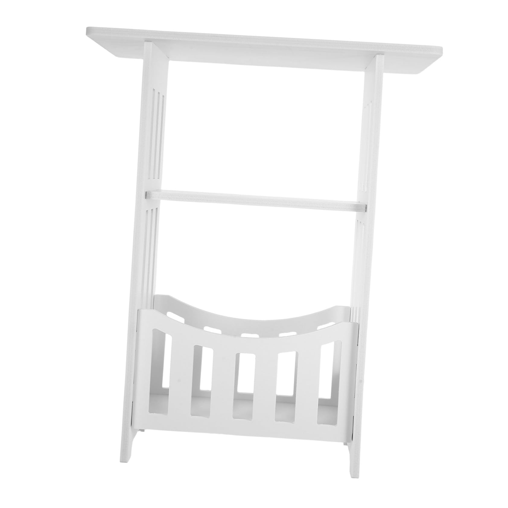 VILLCASE Mesilla Noche de PVC-Madera para Dormitorio Diseño Sencillo, Fácil de Mover y Adecuado para Organizar Objetos en Sala