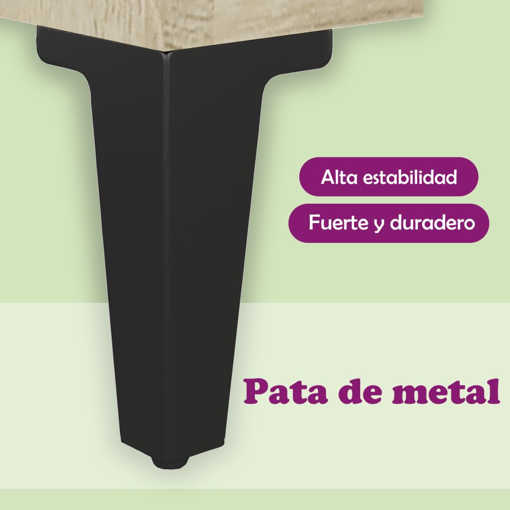 vidaXL Aparador Armario Auxiliar Alacena Mesa Consola Entrada Pasillo Vestíbulo Recibidor Mueble de Madera Contrachapada Roble Sonoma 90x34x80 cm